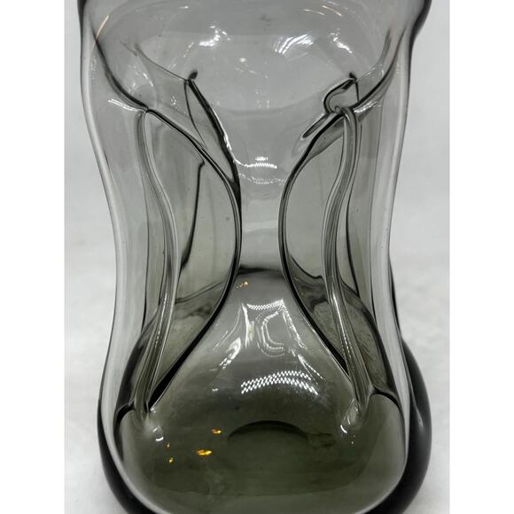Danish Vintage Holmegaard Smokey Gray Gradient Glass Decanter With Crown Stopper - Picture 5 of 9